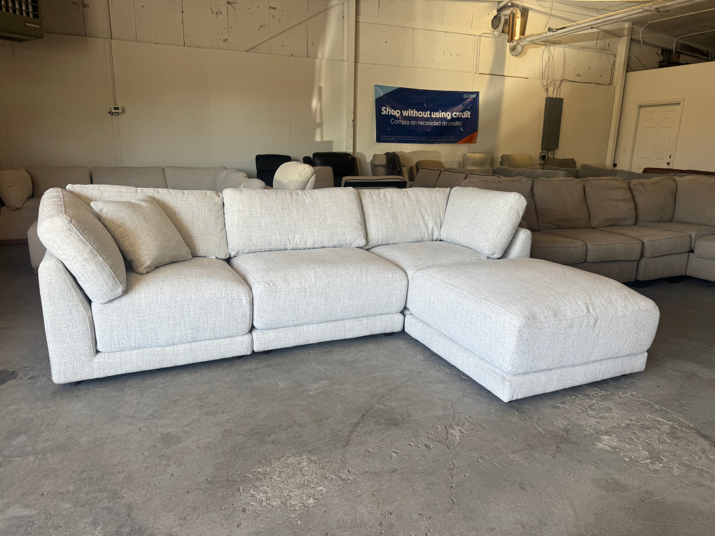 White Modular Sectional Couch