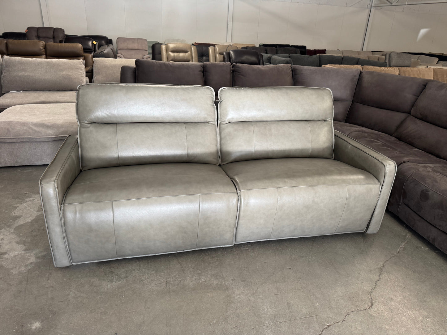 Henredon Keira Leather Zero-Gravity Power Reclining Sofa