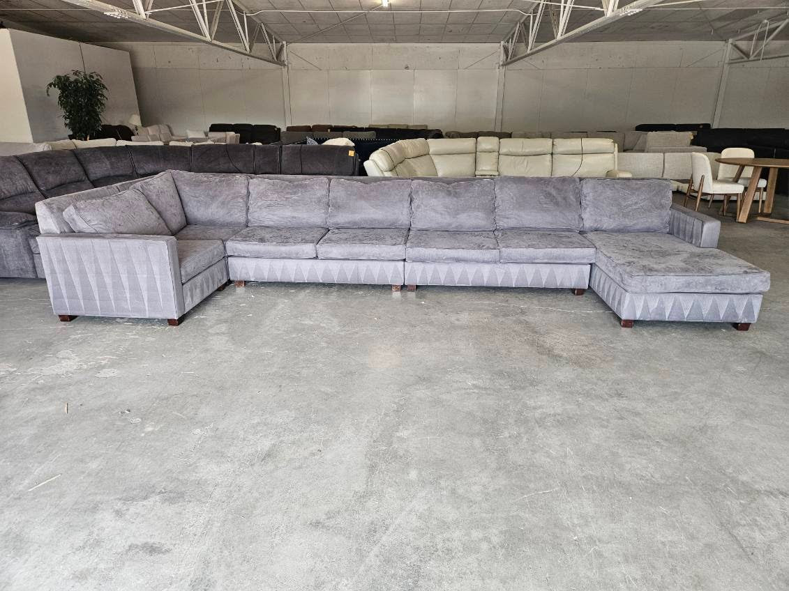 Large Gray West Elm U-Shaped Sectional