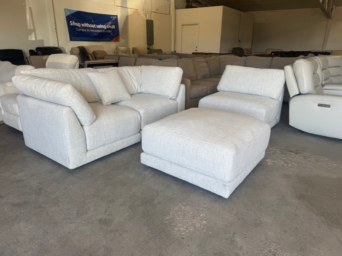 White Modular Sectional Couch