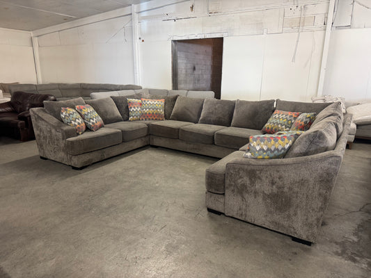 Charcoal Gray U-Shaped Sectional by Stanton Furniture