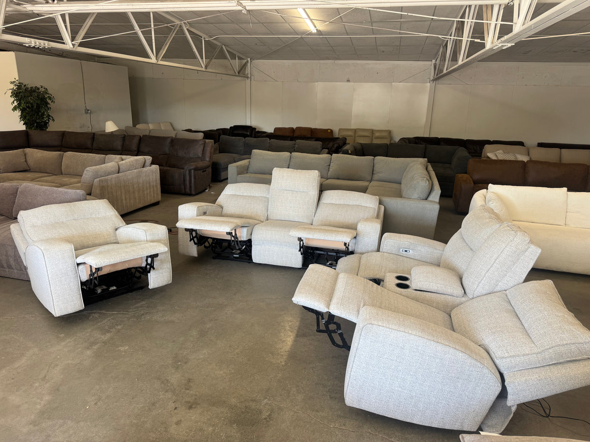 Living Room Set – Ashley Biscoe Performance Fabric Dual Power Reclining Sofa, Loveseat & Recliner