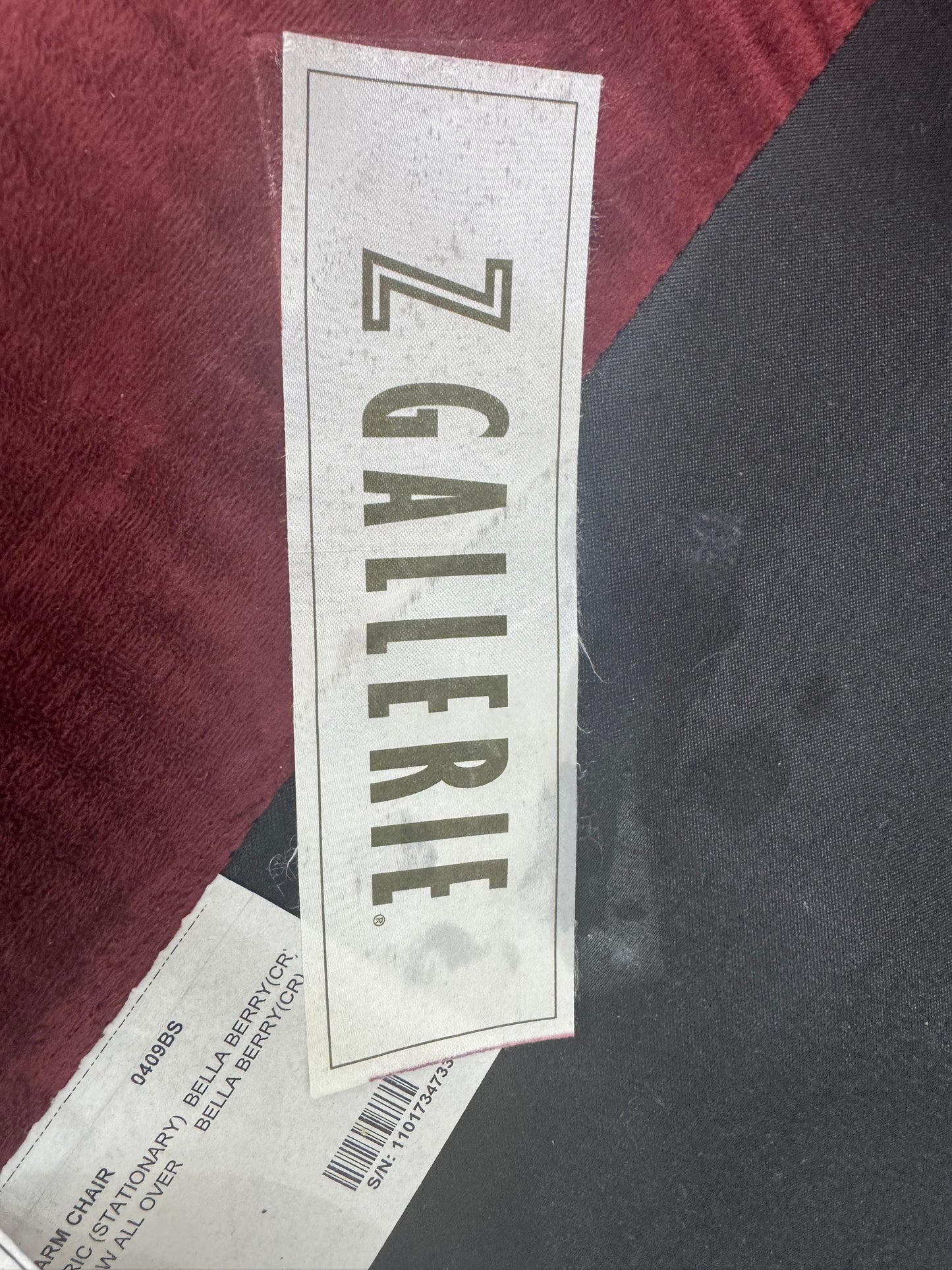 Red Velvet Couch, Armchair and Ottoman by Z Gallerie