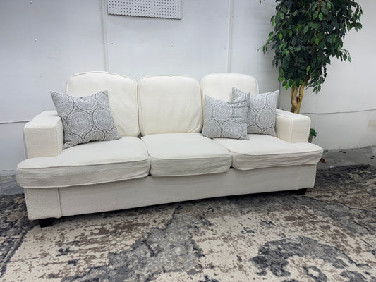 NEW Cream Soft Fabric Sofa