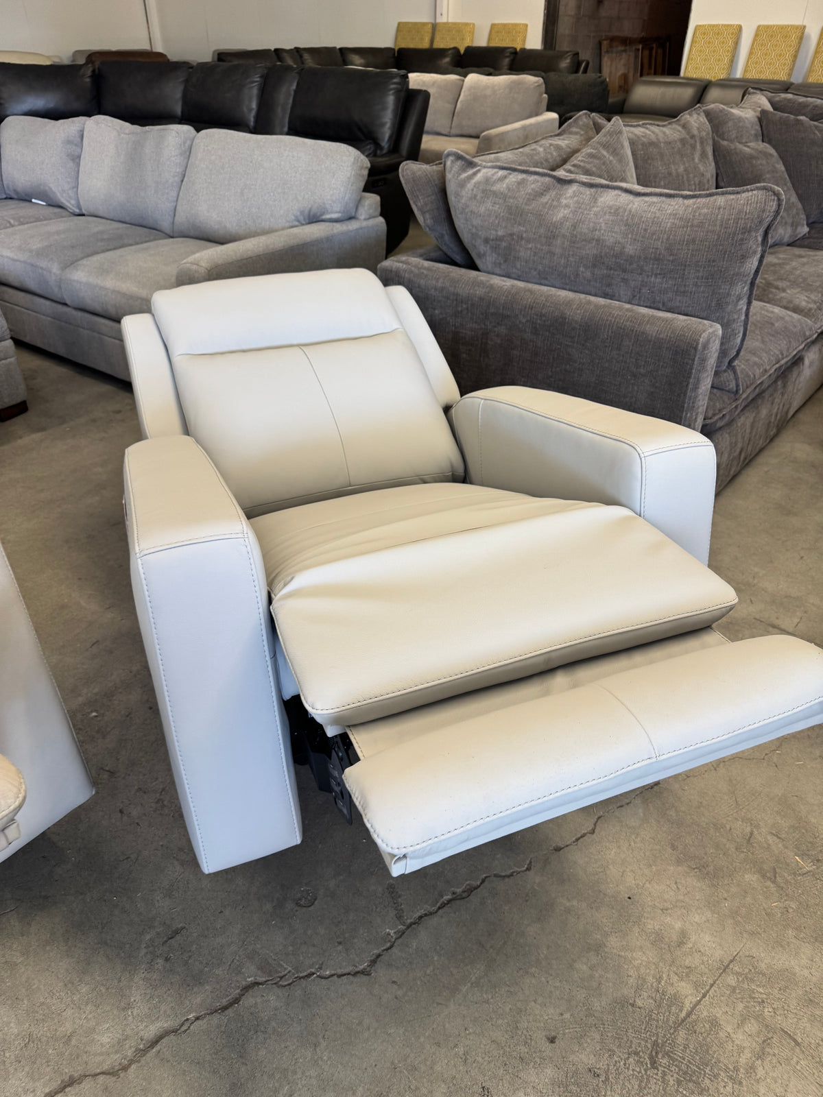 Simon Li Wren Leather Power Reclining Sofa & Zero Gravity Recliner