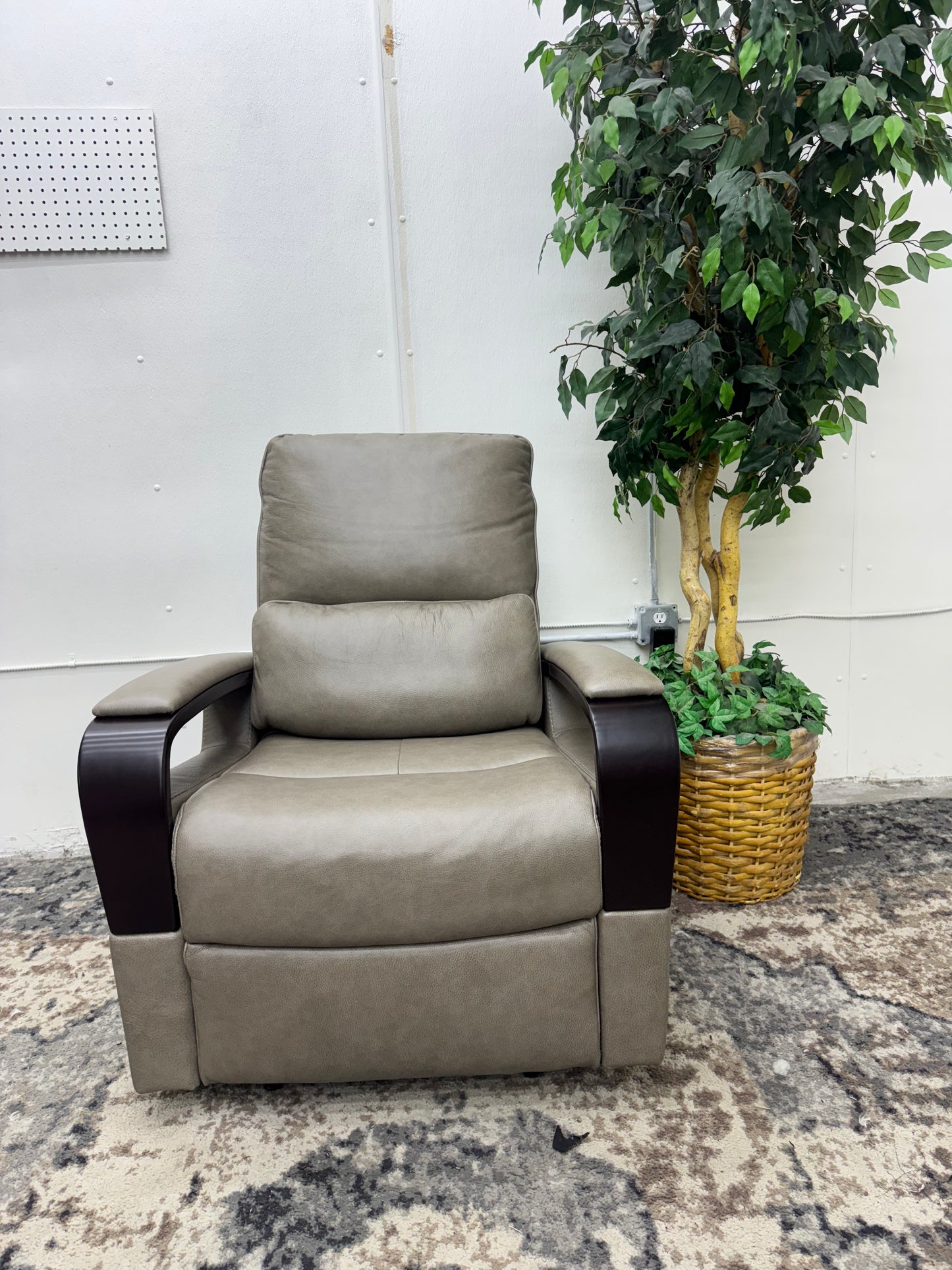 Shayne Leather Power Recliner with Power Headrest