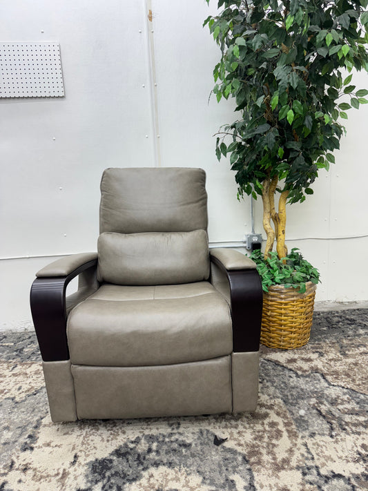 Shayne Leather Power Recliner with Power Headrest