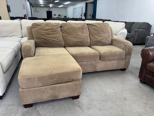Tan Sectional with Reversible Chaise