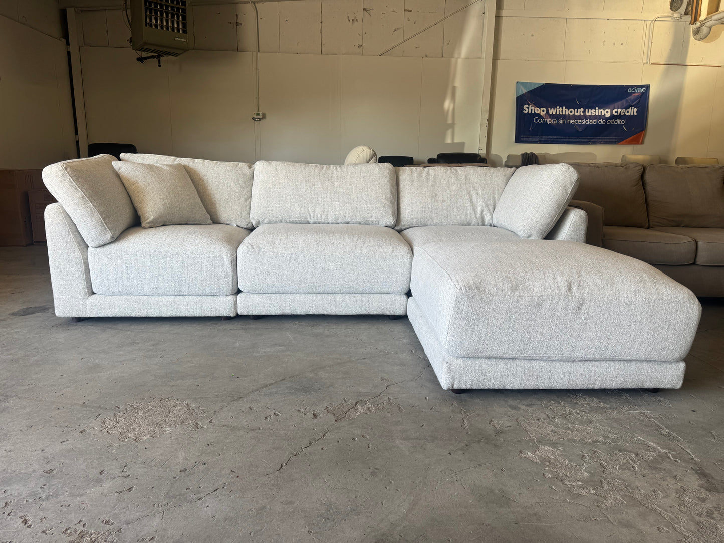 White Modular Sectional Couch
