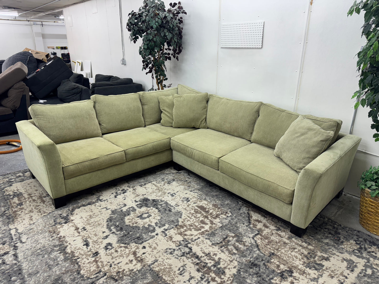 Beige L Shape Sectional Couch