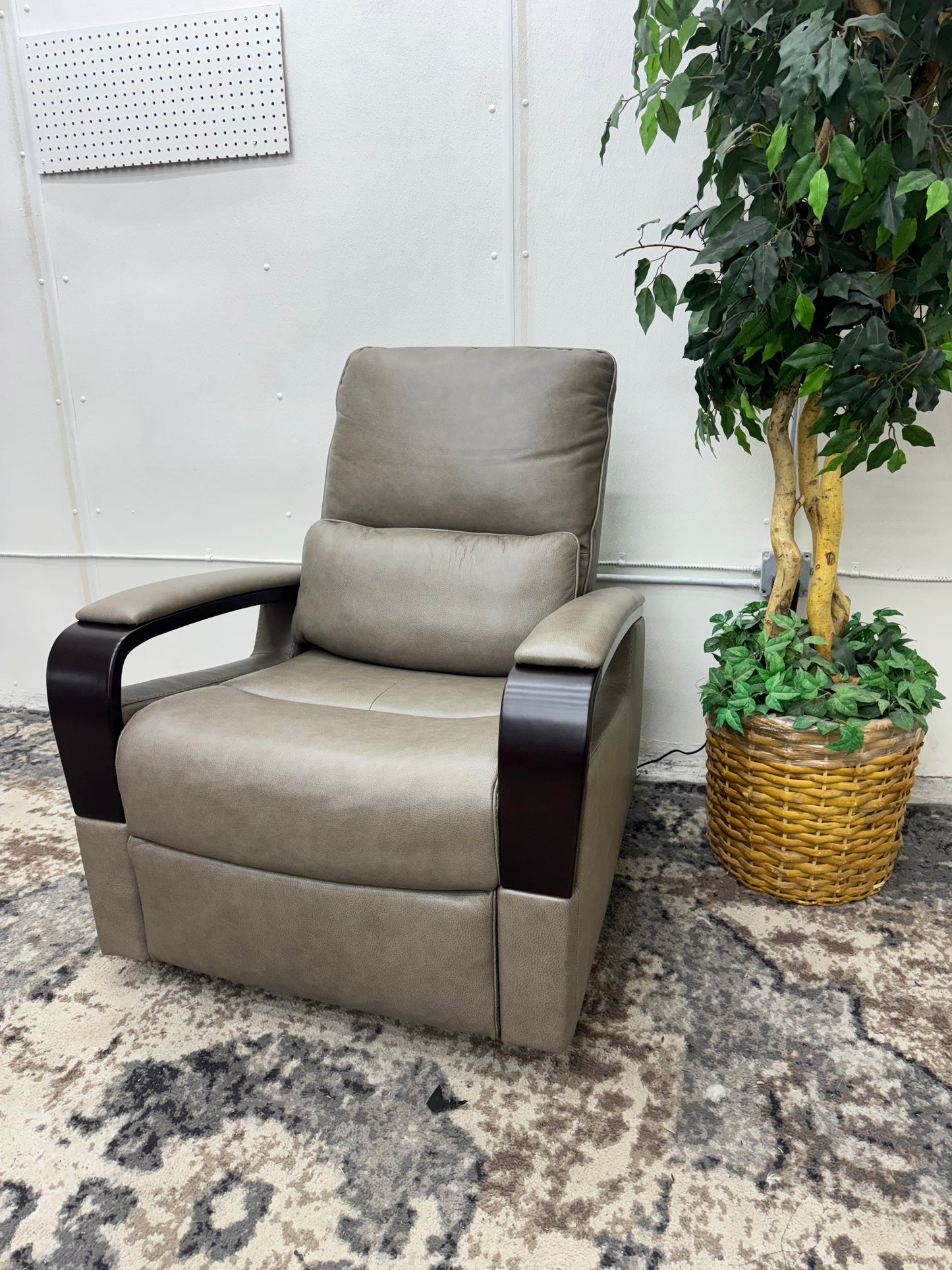 Shayne Leather Power Recliner with Power Headrest