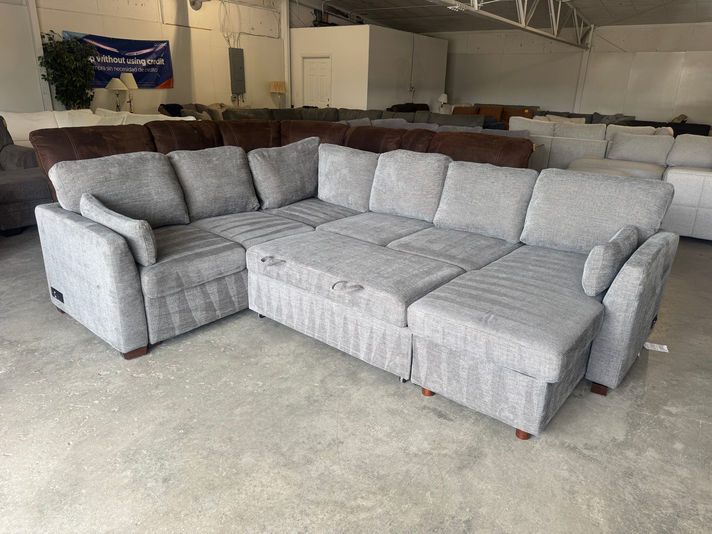 Coddle Luke Sleeper Sofa w/ Reversible Storage Chaise