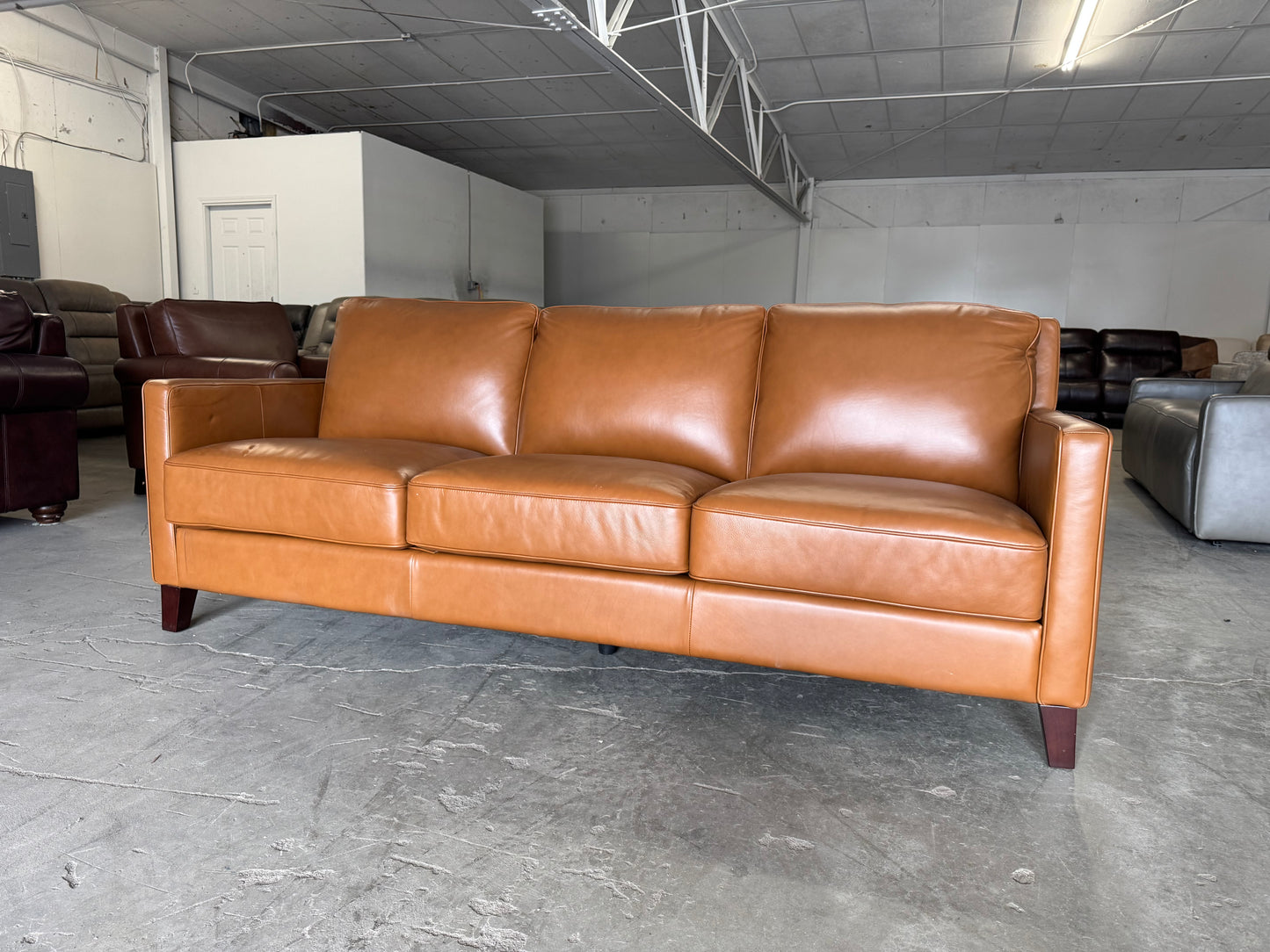 Like New West Park Leather Sofa