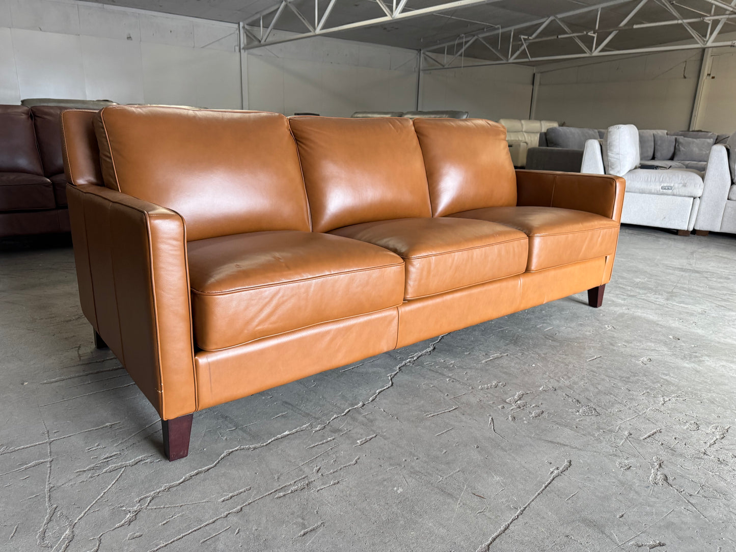 Like New West Park Leather Sofa