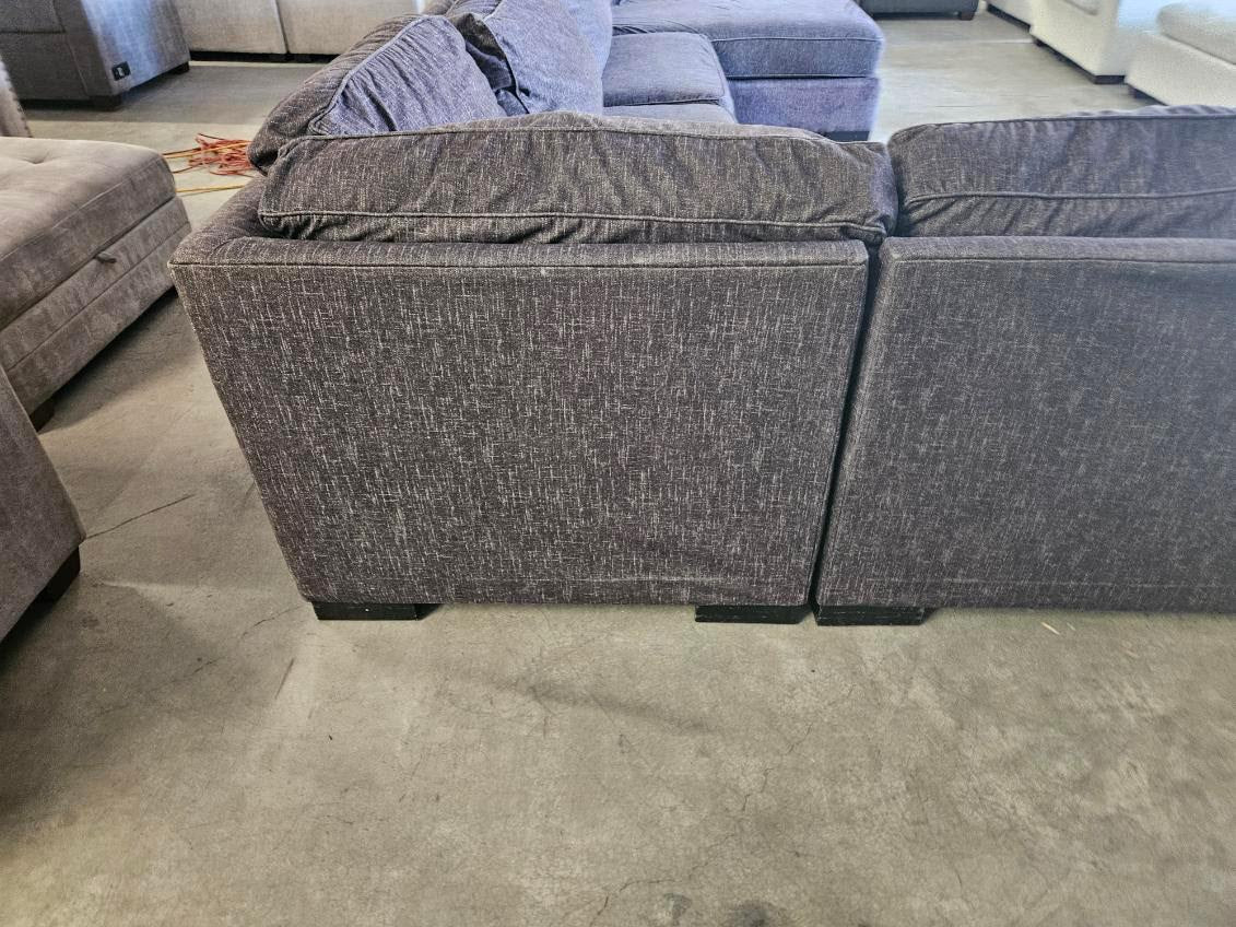 Charcoal Gray U-Shaped Sectional