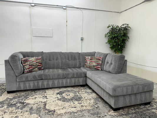 Gray L Shape Sectional
