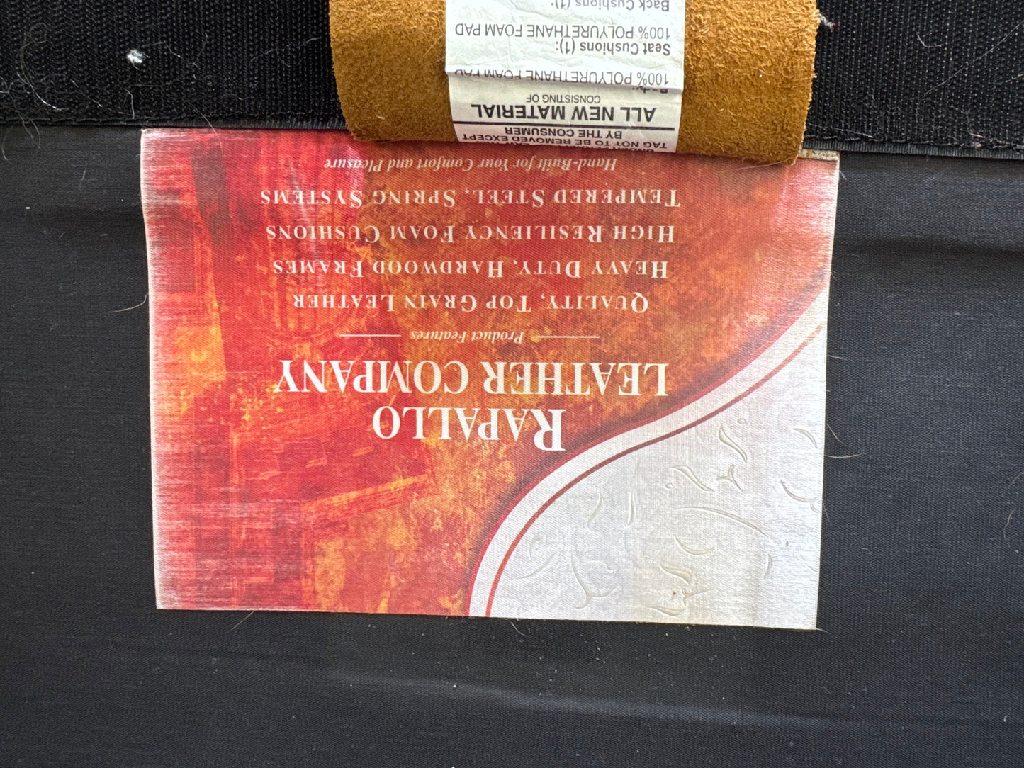 Brown Leather Sofa by Rapallo Leather Company