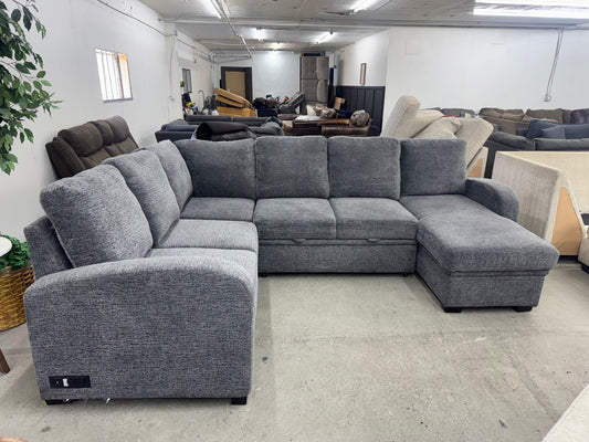 Gray Coddle Sleeper Sectional Sofa
