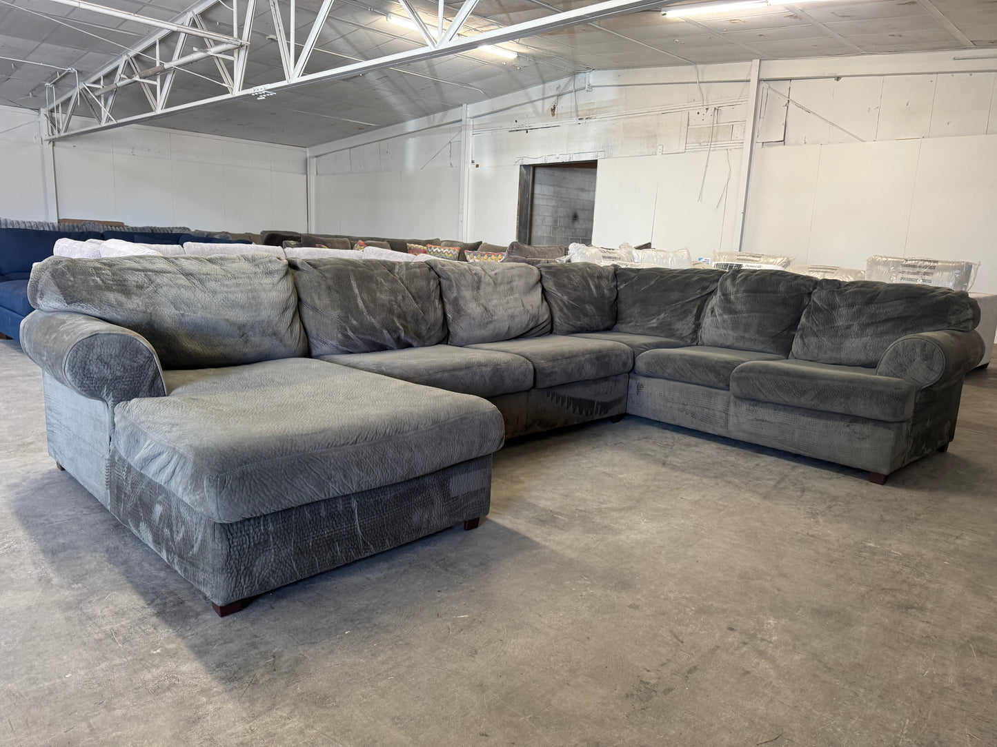 Sage Gray U-Shaped Sectional