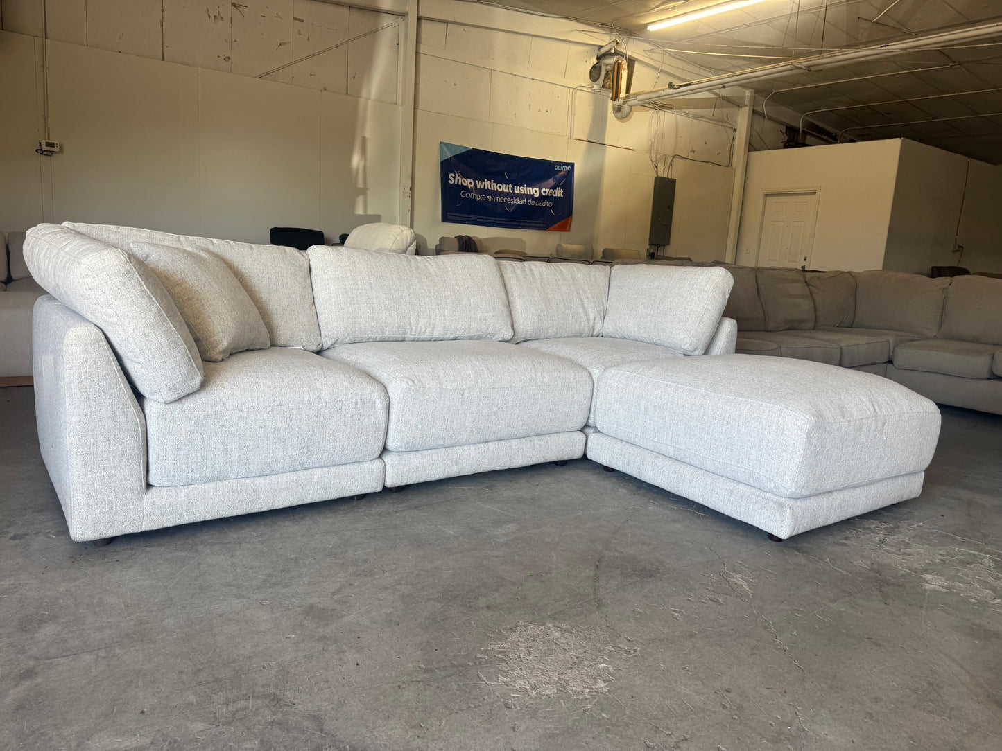 White Modular Sectional Couch