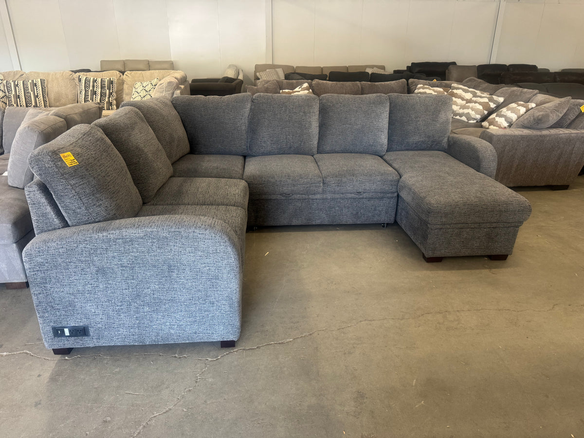 Gray Coddle Sleeper Sectional Sofa