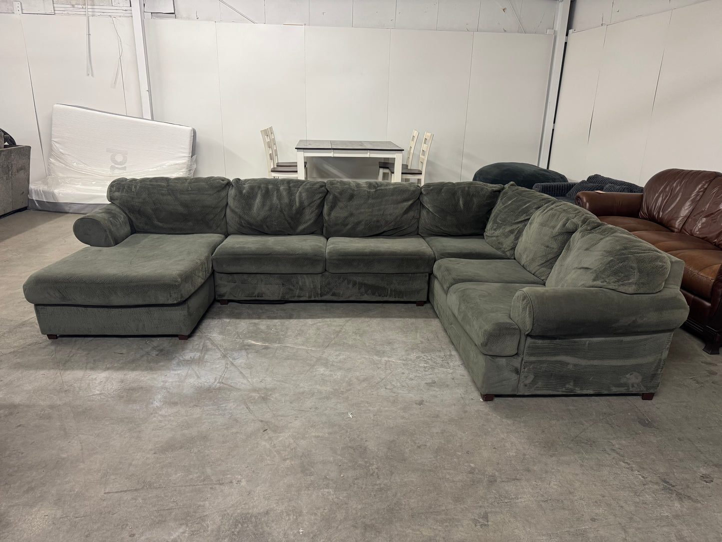 Sage Gray U-Shaped Sectional