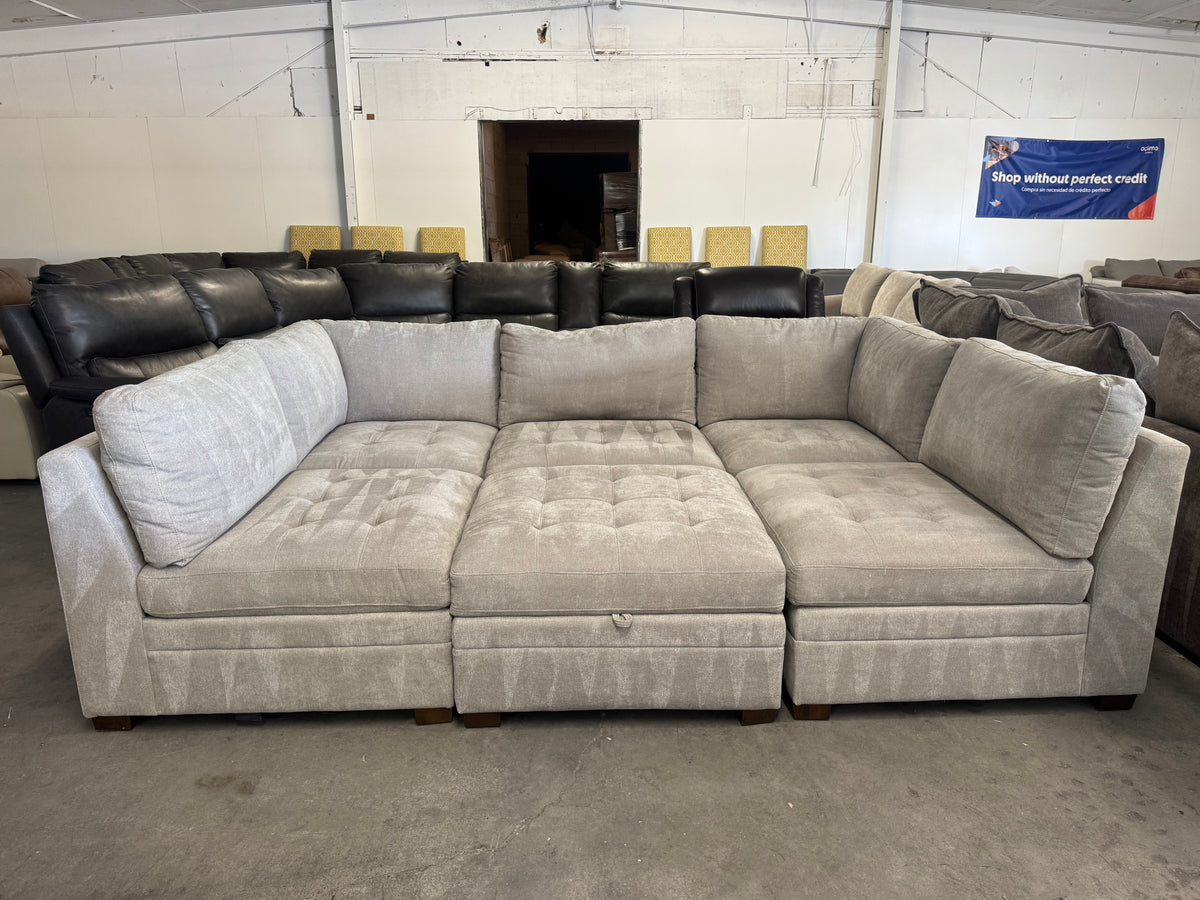 Light Gray 6-Piece Modular Sectional