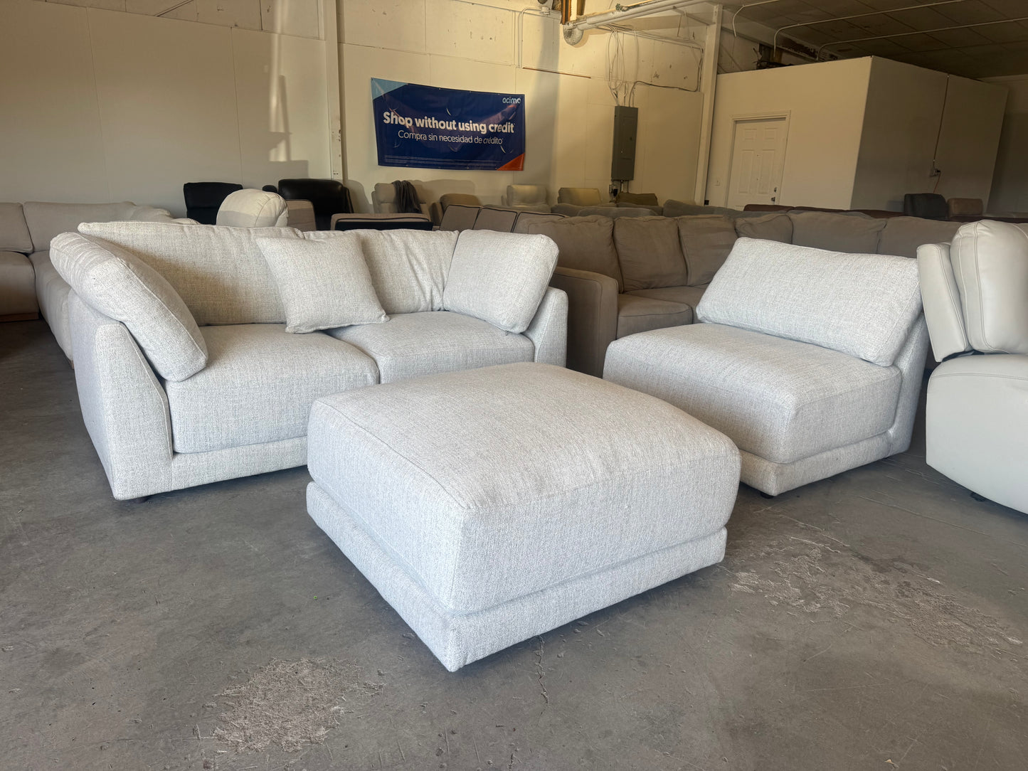 White Modular Sectional Couch