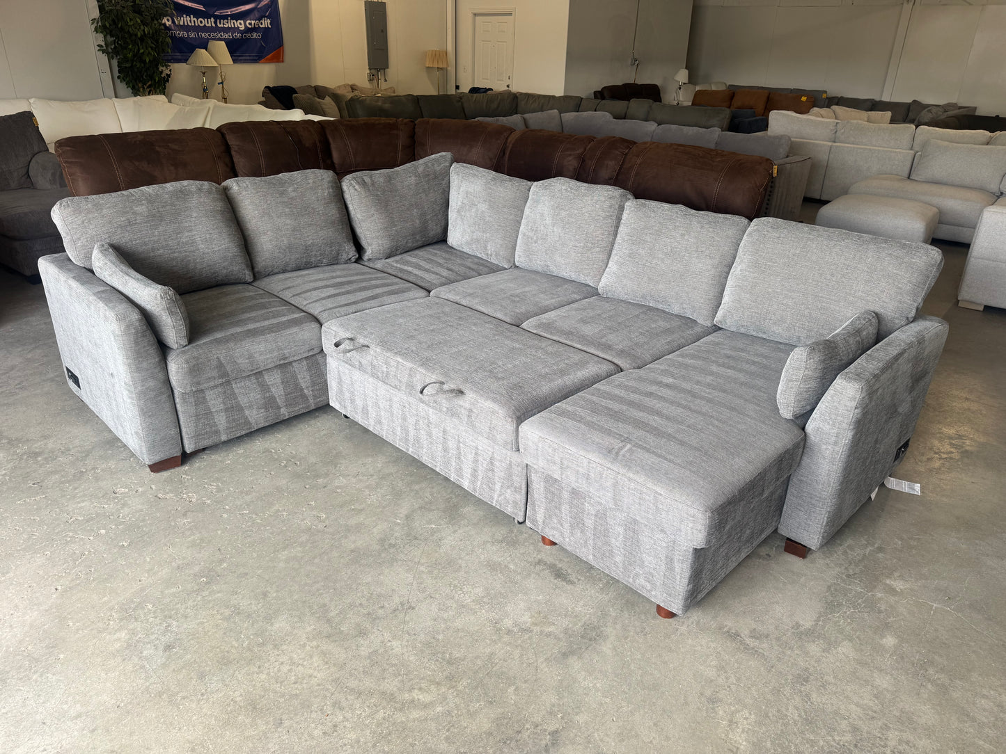 Coddle Luke Sleeper Sofa w/ Reversible Storage Chaise