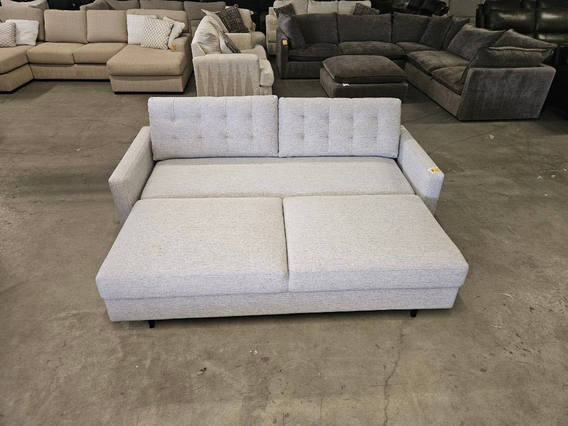 Sleeper Sofa – Gray Convertible Couch with Pull-Out Bed