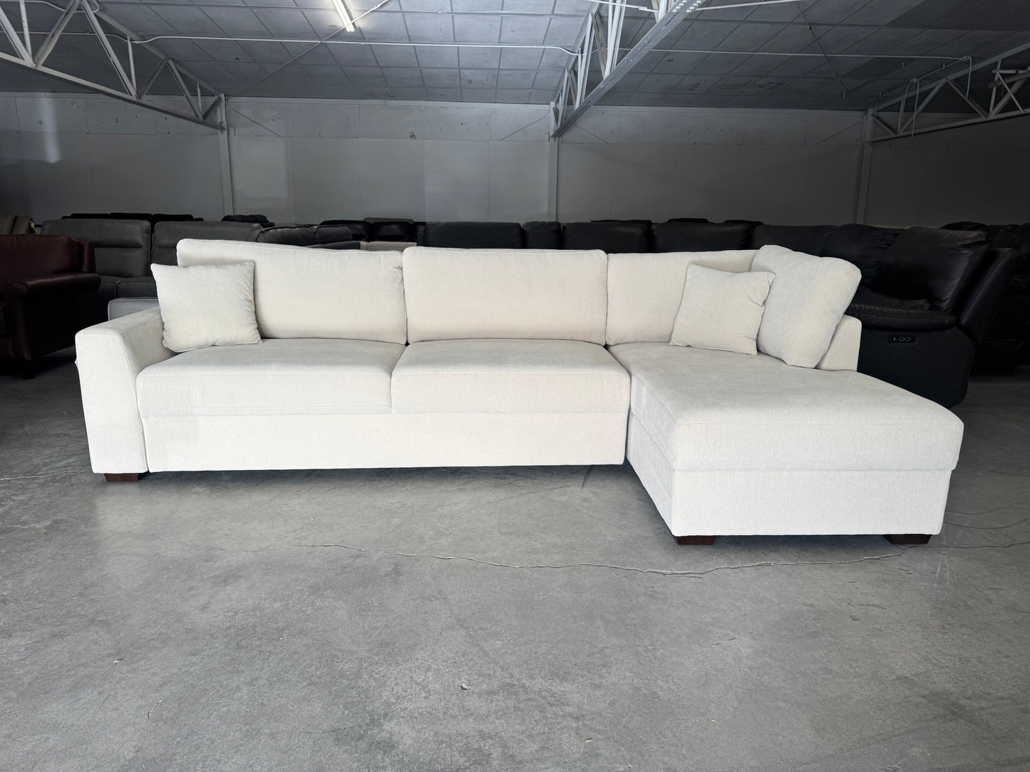 Brand New Beige Thomasville Sleeper Sectional with Chaise