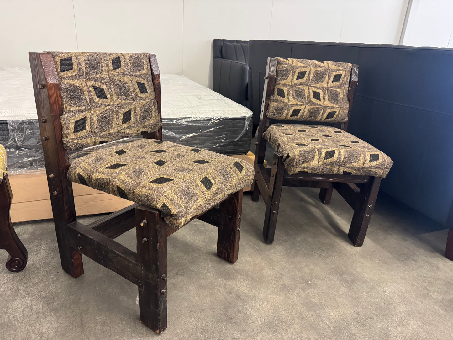 Rustic Southwest Style Wooden Accent Chairs