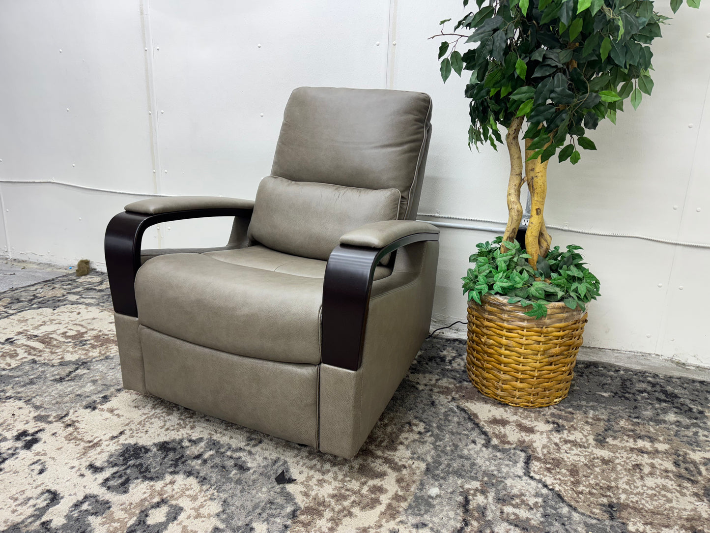 Shayne Leather Power Recliner with Power Headrest