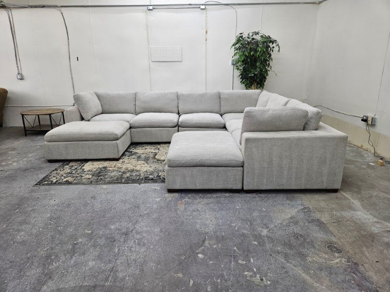 Light Gray 8-Piece Modular Cloud Sofa