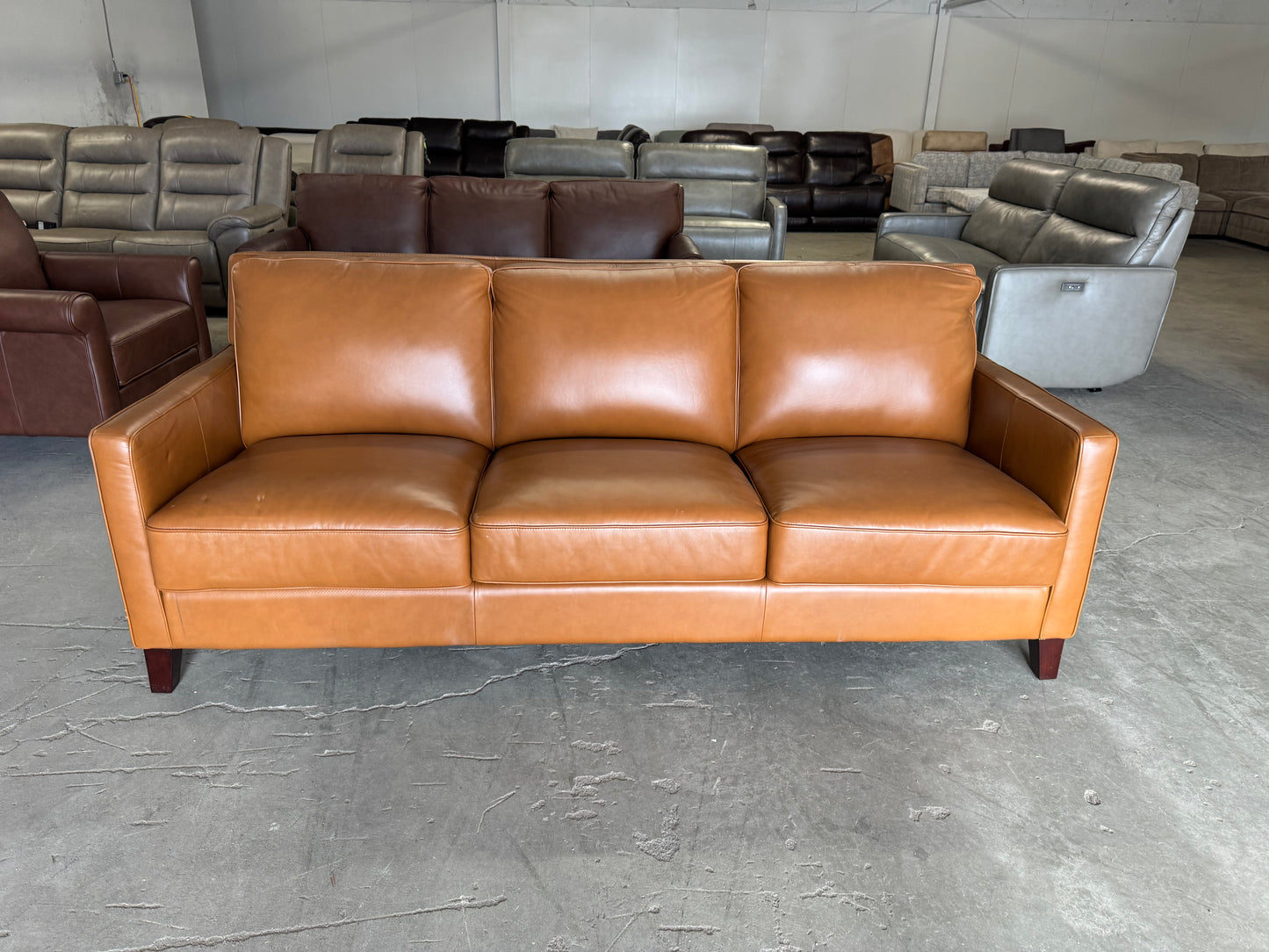 Like New West Park Leather Sofa