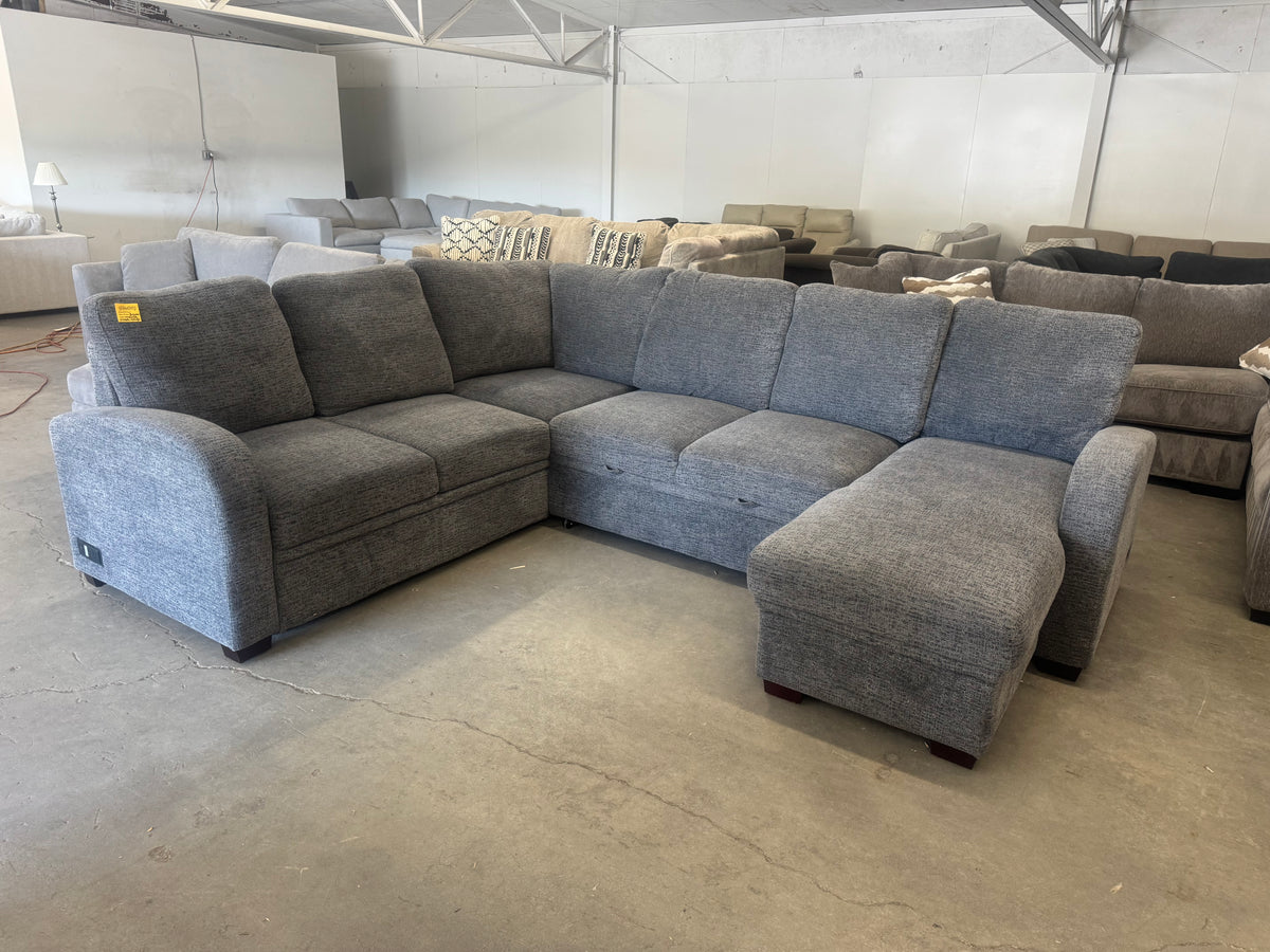 Gray Coddle Sleeper Sectional Sofa