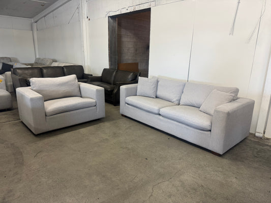 Thomasville Sofa and Oversized Swivel Chair