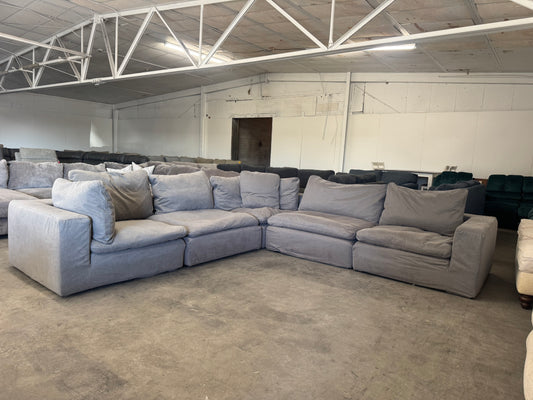 Gray Modular Cloud Sectional