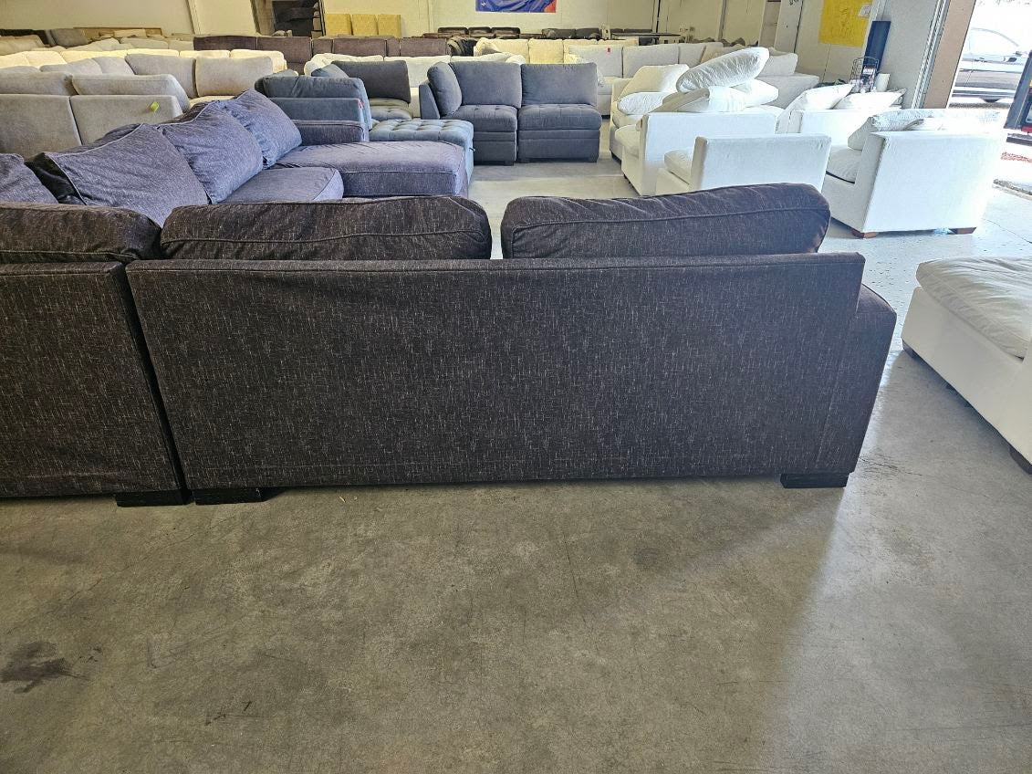 Charcoal Gray U-Shaped Sectional