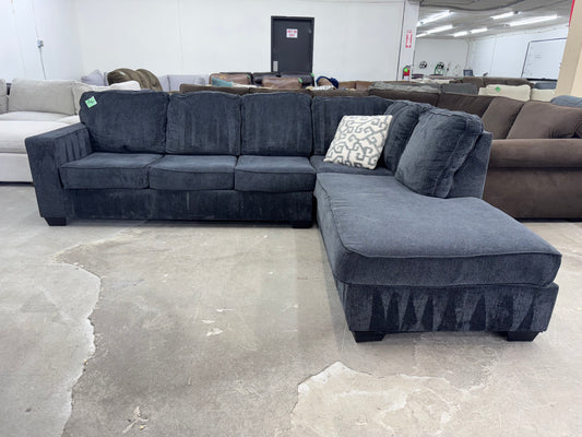 Charcoal Gray L Shape Sectional Couch