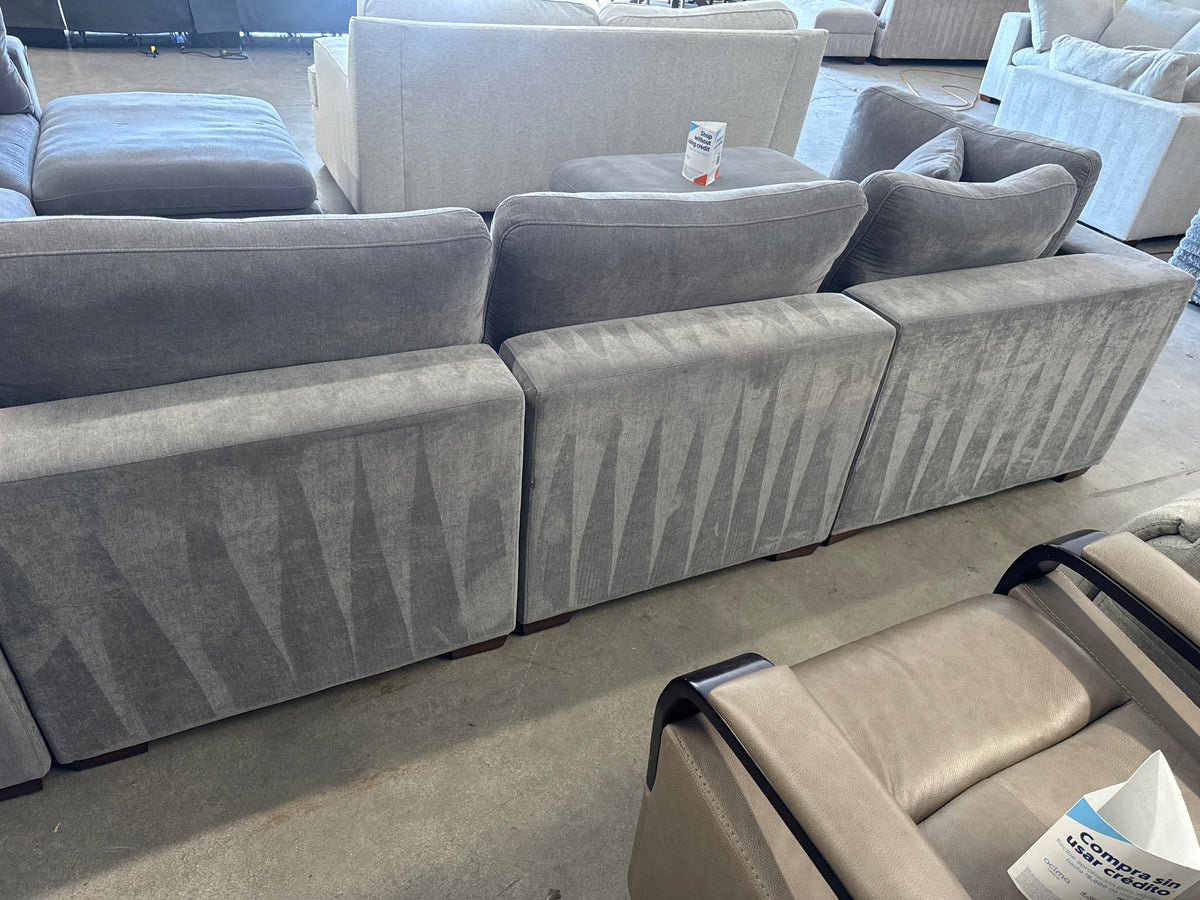 8 Piece Modular Charcoal Gray Cloud Sectional Couch