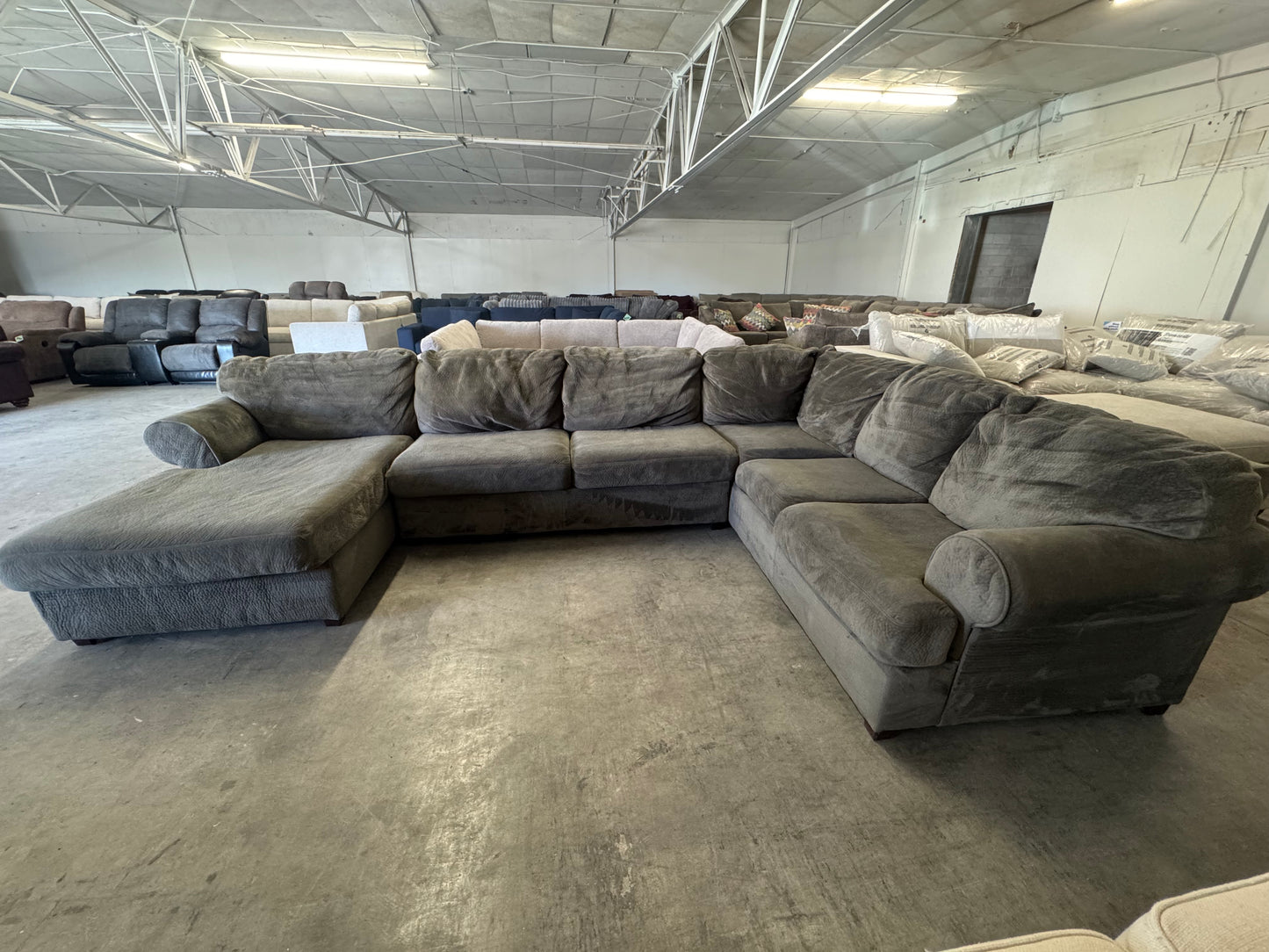 Sage Gray U-Shaped Sectional