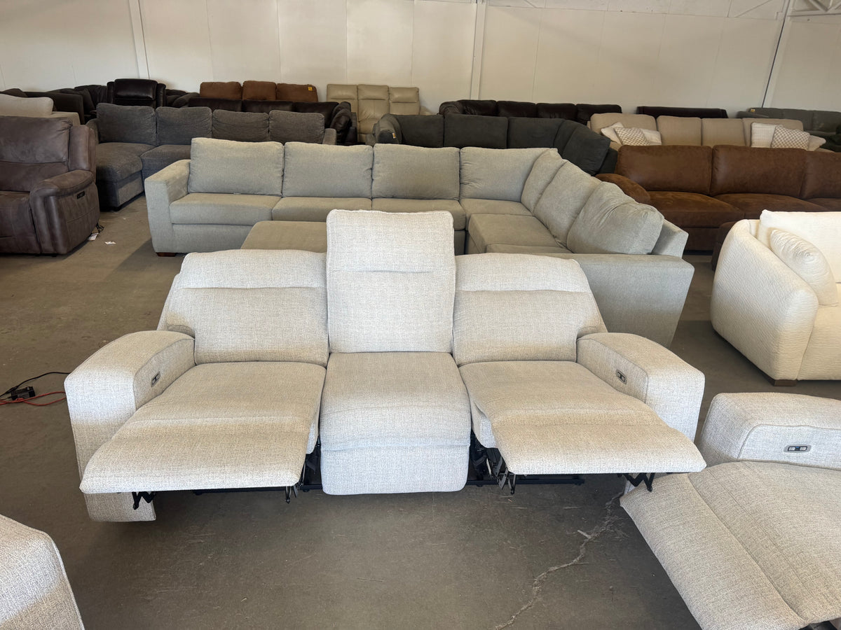 Living Room Set – Ashley Biscoe Performance Fabric Dual Power Reclining Sofa, Loveseat & Recliner