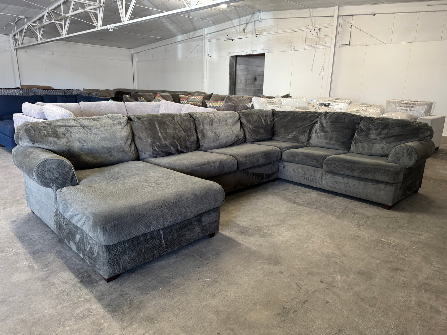 Sage Gray U-Shaped Sectional
