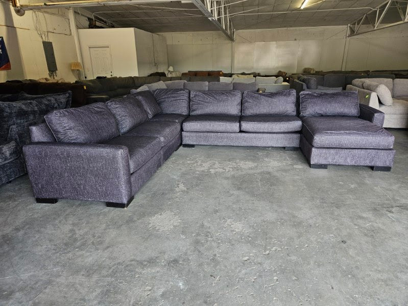 Charcoal Gray U-Shaped Sectional