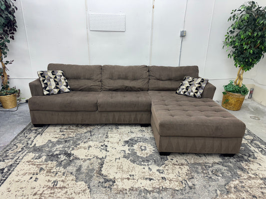 Brown L Shape Sectional Couch