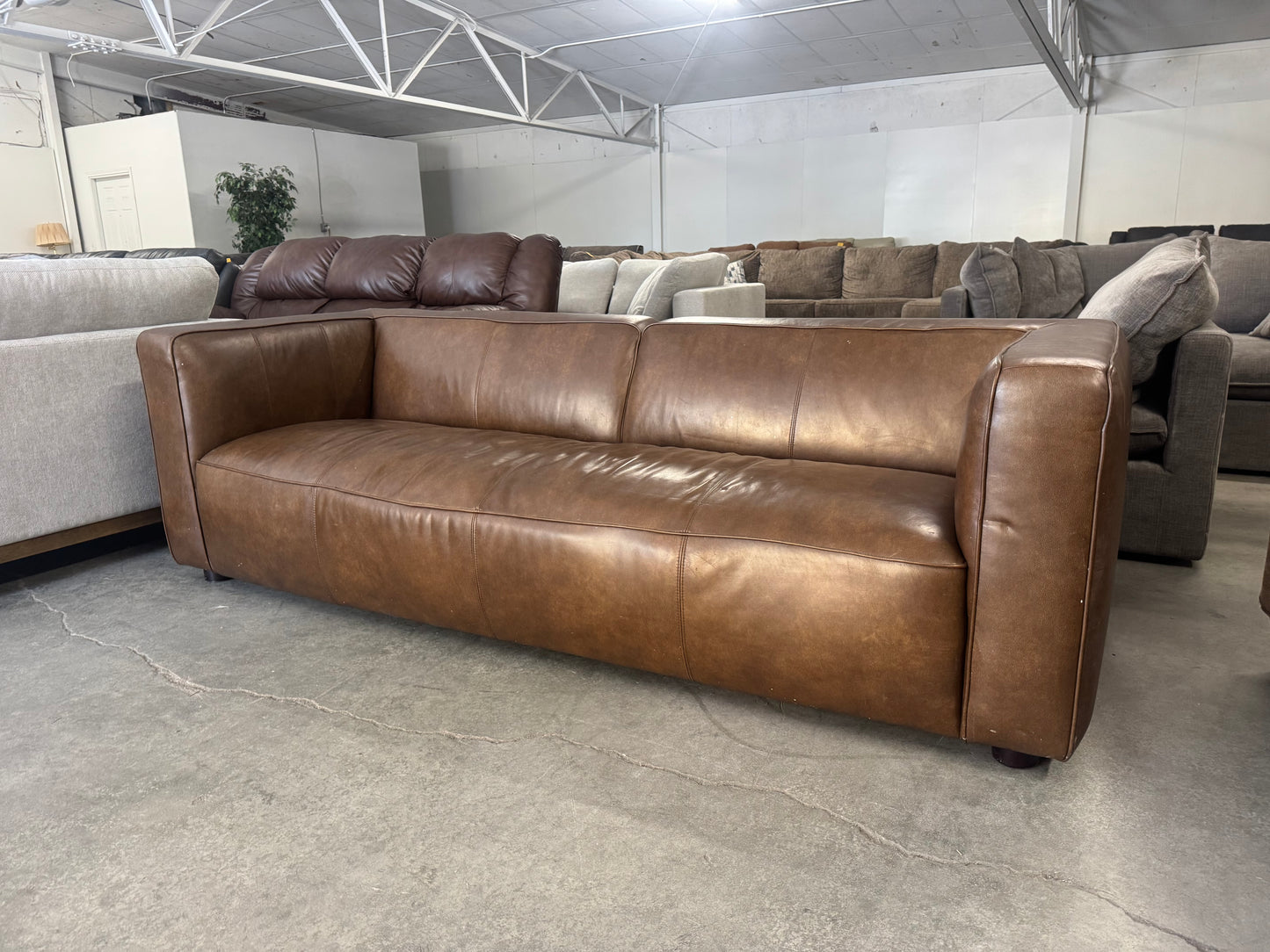 Abbyson Home Brady Top Grain Leather Sofa