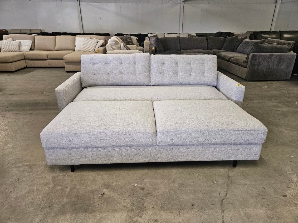 Sleeper Sofa – Gray Convertible Couch with Pull-Out Bed