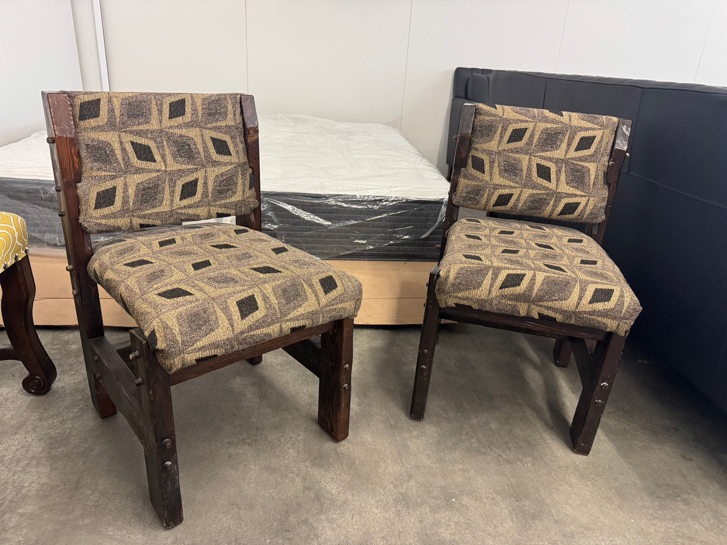 Rustic Southwest Style Wooden Accent Chairs