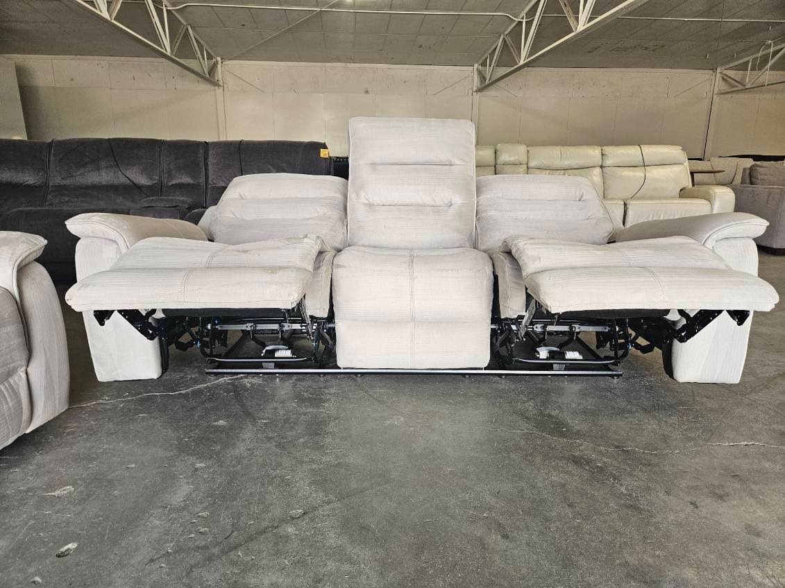 Gray Reclining Living Room Set – Power Sofa + Manual Loveseat